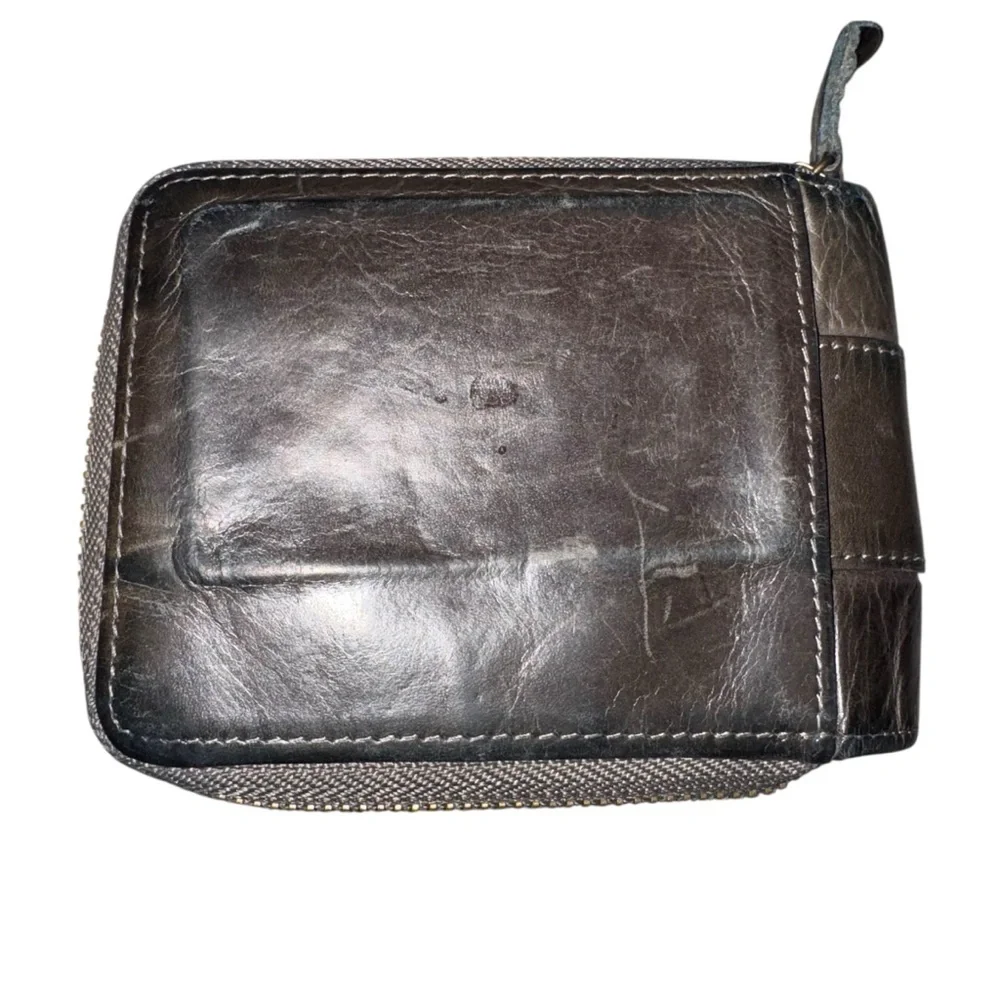 Bullcaptain Genuine Leather Wallet for‎ Men Large Capacity ID Window Card Case